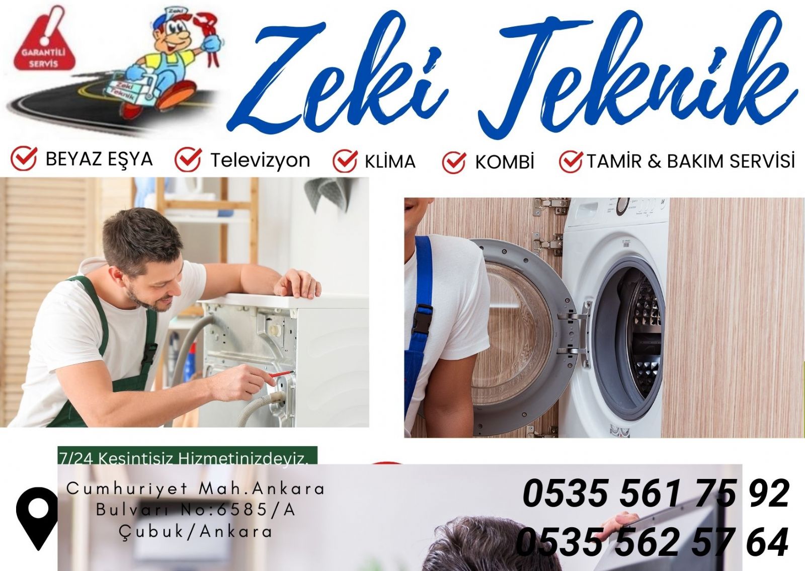  Çubuk Çamaşır Makinesi Tamircisi
