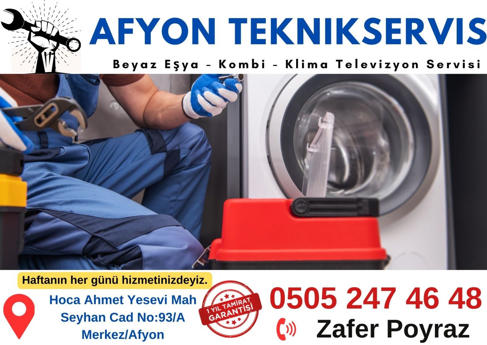 Afyon Çamaşır Makinesi Tamircisi