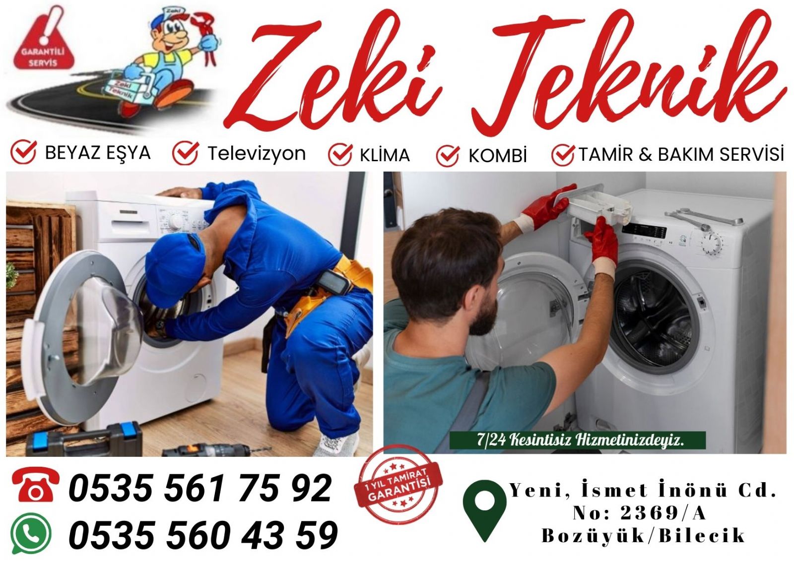 Bozüyük Çamaşır Makinesi Tamircisi