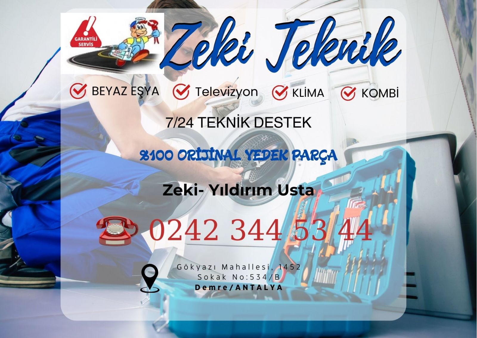 Demre Çamaşır Makinesi Tamircisi