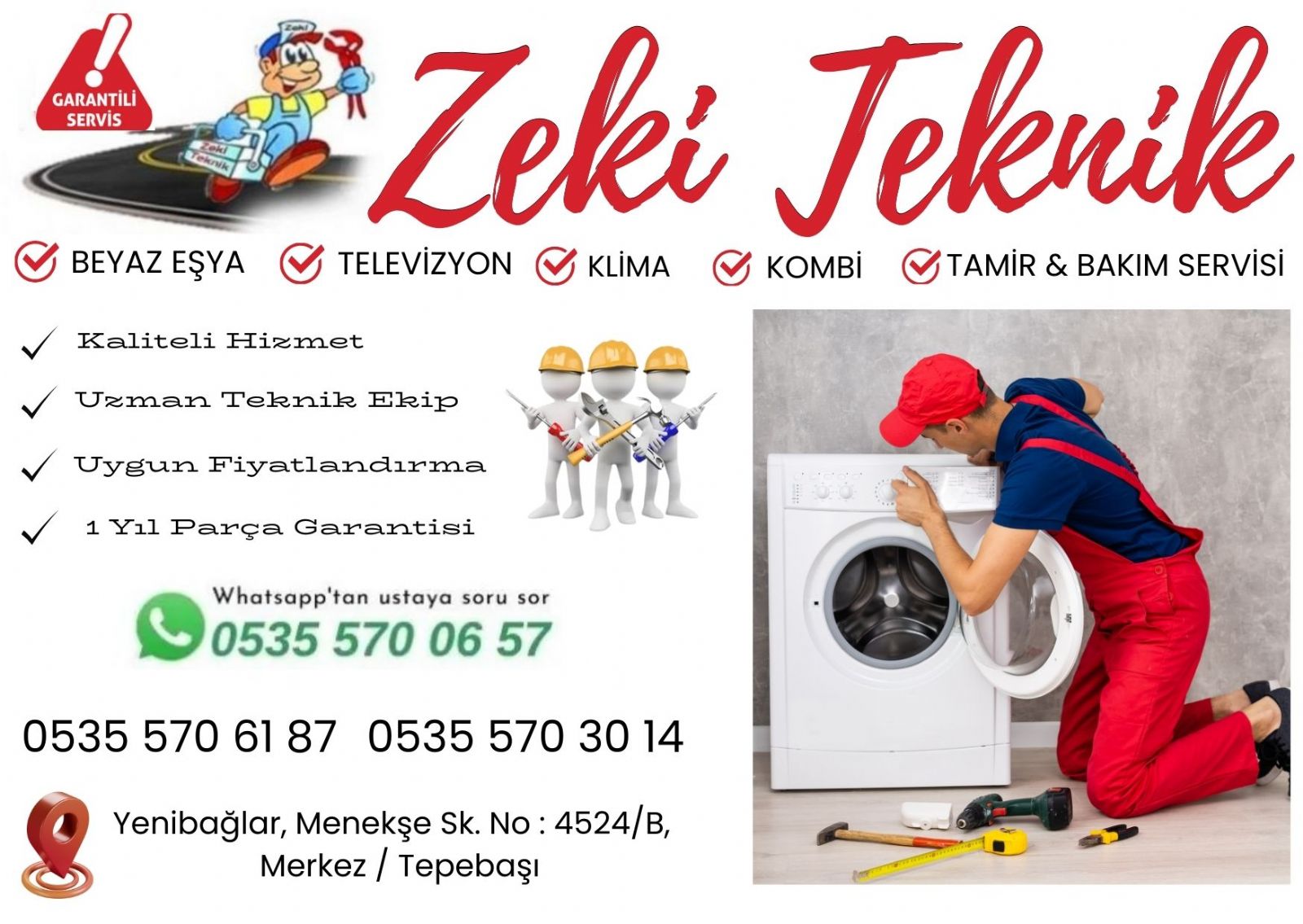 Tepebaşı Eskişehir Çamaşır Makinesi Tamircisi