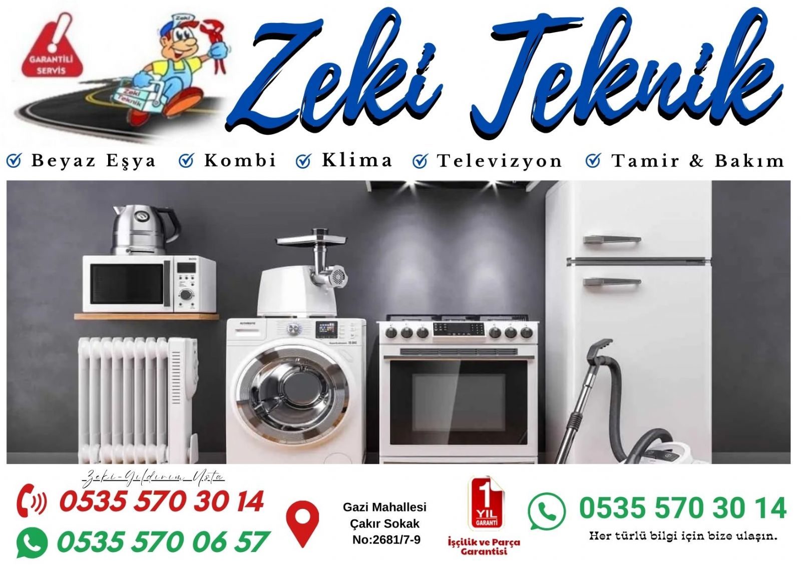 Gazi Mahallesi Çamaşır Makinesi Tamircisi