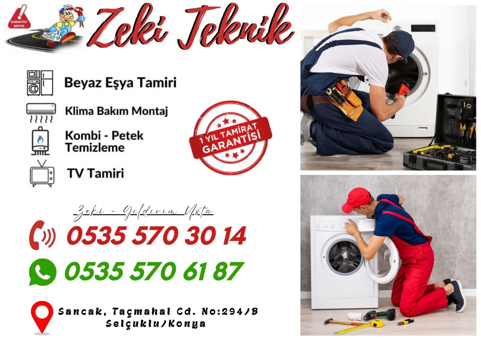 Selçuklu Çamaşır Makinesi Tamircisi