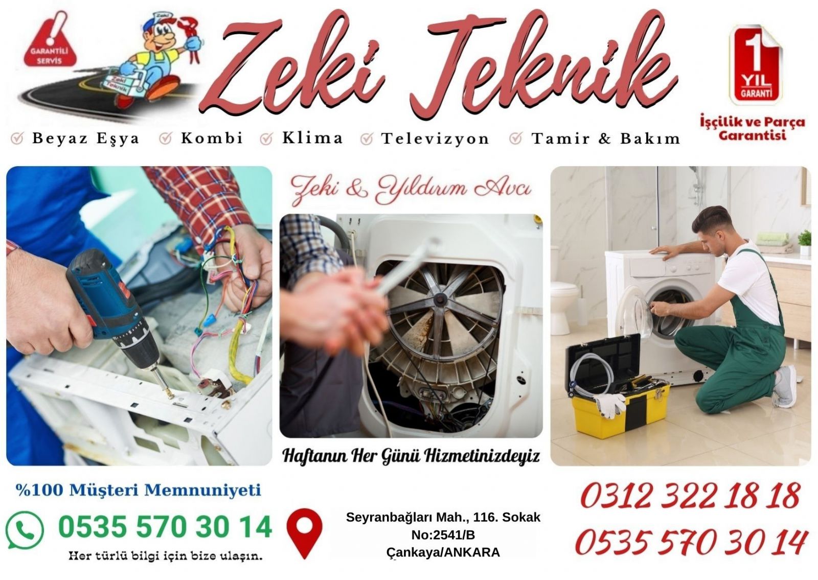 Seyranbağları Çamaşır Makinesi Tamircisi