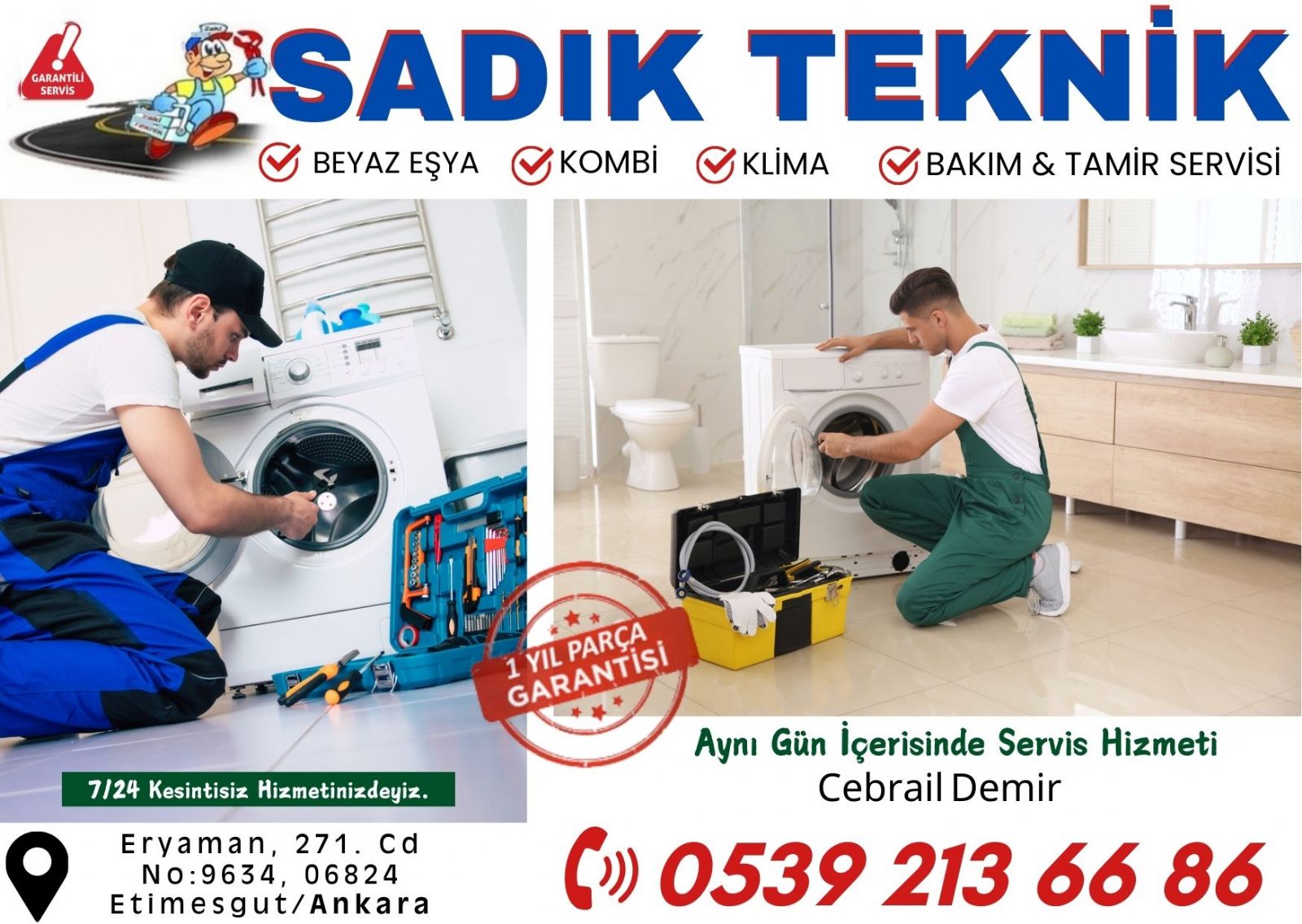 eryaman - beyaz esya - servisi